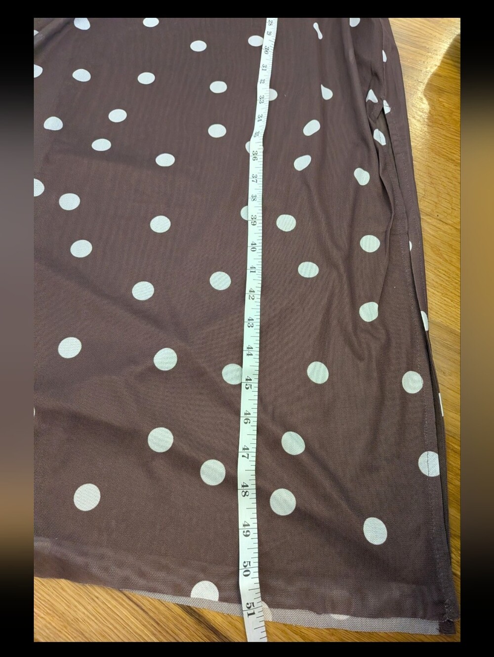 Caroline Constas Brown Coverup Dress with White Polka Dots, NWT! - Picture 7 of 11